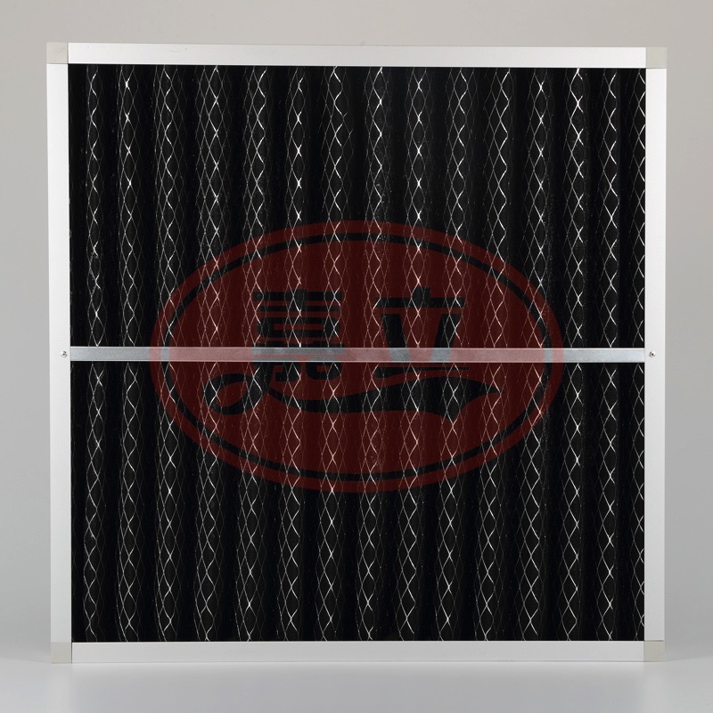 安国折叠网覆网棉活性炭初效过滤器